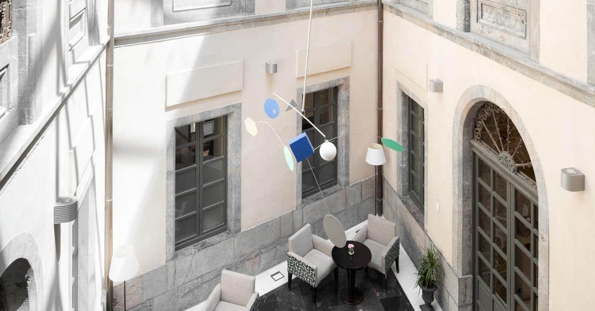 Palacio De Aviles Affiliated By Melia Ngoại thất bức ảnh The mobile in the lobby of the National Gallery of Greece